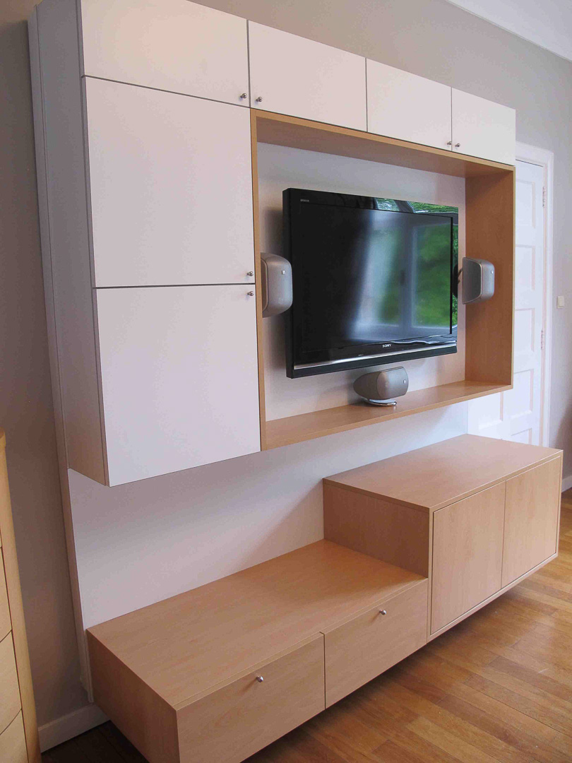 WoodCreation Meuble sur mesure Meuble TV Salon et salle à manger