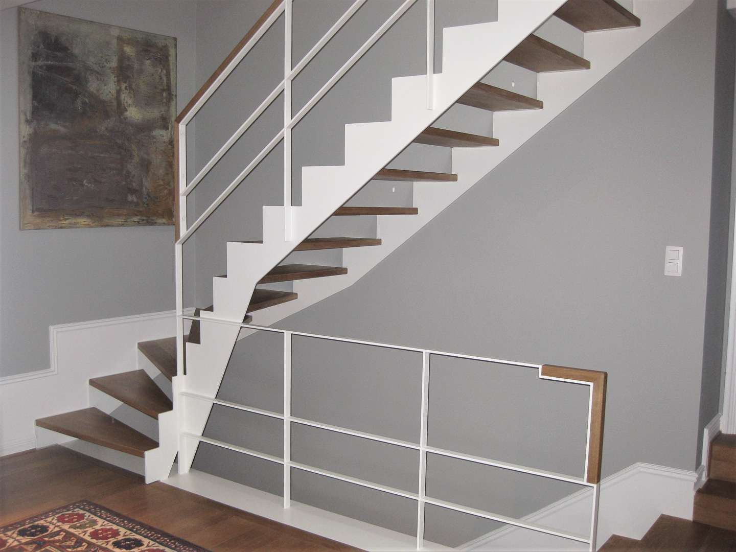 WoodCreation Meuble sur mesure Porte et escalier Hall d'entrée