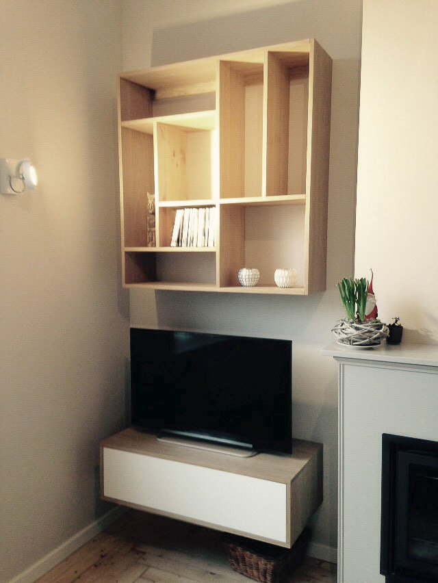 WoodCreation Meuble sur mesure Meuble TV Salon et salle à manger