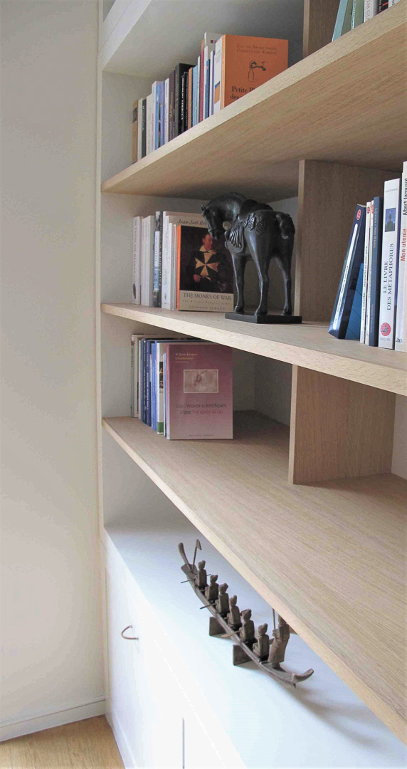 WoodCreation Meuble sur mesure Bibliothèque Salon et salle à manger