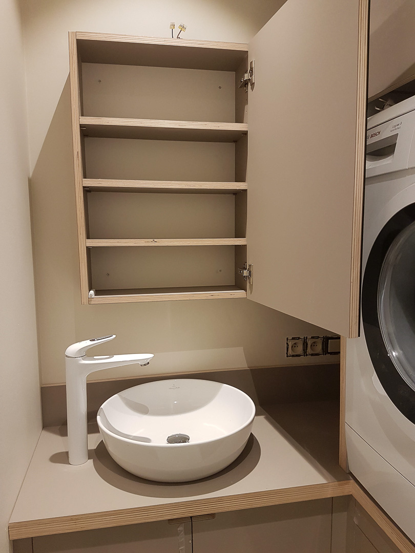WoodCreation Meuble sur mesure Meuble de salle de bain Salle de bain Buanderie